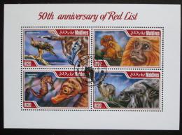 Poštové známky Maldivy 2014 Chránìná fauna Mi# 5233-36 Kat 10€
