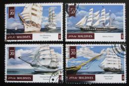 Poštové známky Maldivy 2015 Plachetnice Mi# 5510-13 Kat 11€