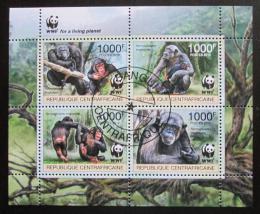 Poštové známky SAR 2012 Šimpanzi, WWF Mi# 3682-85 Kat 19€