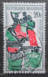 Poštová známka Kongo 1962 Tržnice Mi# 19