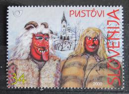 Poštová známka Slovinsko 2000 Karnevalové masky Mi# 282