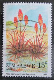 Potov znmka Zimbabwe 1988 Aloe cameronii Mi# 384