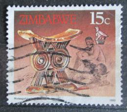 Potov znmka Zimbabwe 1990 Oprka hlavy Mi# 424