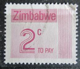 Potovn znmka Zimbabwe 1985 Nominl, doplatn Mi# 22