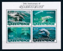 Poštové známky Samoa 1997 Delfín skákavý Mi# Block 62
