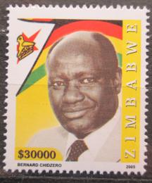 Poštová známka Zimbabwe 2005 Bernard Chidzero, politik Mi# 824