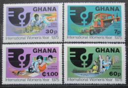 Poštové známky Ghana 1975 Medzinárodný rok žen Mi# 605-08