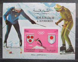 Poštová známka Šardžá 1971 ZOH Sapporo Mi# Block 86