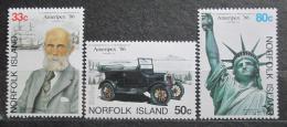 Poštové známky Norfolk 1986 Výstava AMERIPEX Mi# 383-85