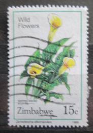 Poštová známka Zimbabwe 1989 Zantedeschia albomaculata Mi# 400