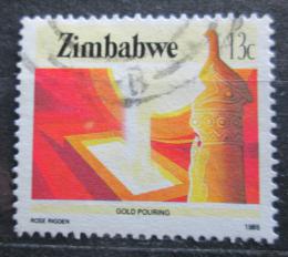Potov znmka Zimbabwe 1985 Odlvn zlata Mi# 316