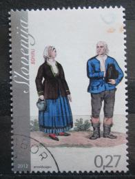 Poštová známka Slovinsko 2012 ¼udové kroje Mi# 944