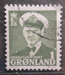 Poštová známka Grónsko 1950 Krá¾ Frederik IX. Mi# 28
