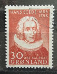 Poštová známka Grónsko 1958 Hans Egede, umenie Mi# 42