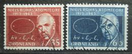 Poštové známky Grónsko 1963 Niels Bohr, fyzik Mi# 62-63