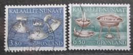 Poštové známky Grónsko 1986 Staré pøedmìty bìžné potøeby Mi# 165-66