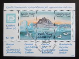 Poštové známky Grónsko 1987 Výstava HAFNIA Mi# Block 1