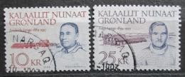 Poštové známky Grónsko 1990 Politici Mi# 209-10 Kat 11€