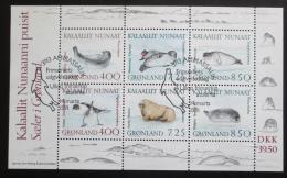 Poštové známky Grónsko 1991 Tulene Mi# Block 3 Kat 17€