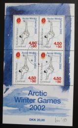 Poštové známky Grónsko 2001 Arktické zimní hry Mi# Block 21