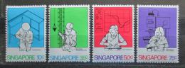 Poštové známky Singapur 1981 Profese Mi# 377-80