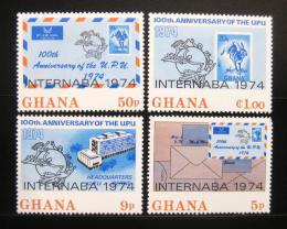 Poštové známky Ghana 1974 Výstava INTERNABA Mi# 556-59