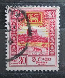 Potov znmka Cejlon 1959 Pevnost Sigiriya Mi# 302