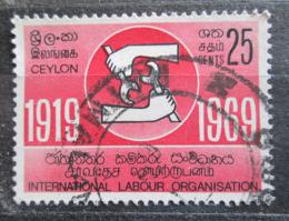 Potov znmka Cejlon 1969 ILO, 50. vroie Mi# 386 - zvi obrzok