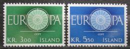 Poštové známky Island 1960 Európa CEPT Mi# 343-44