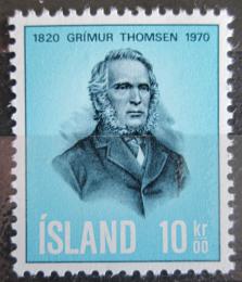 Poštová známka Island 1970 Grimur Thomsen, básník Mi# 445