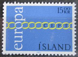 Poštová známka Island 1971 Európa CEPT Mi# 452