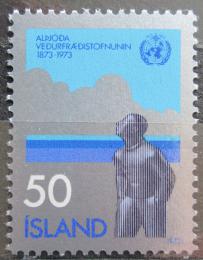 Poštová známka Island 1973 Meteorologická spolupráce Mi# 484