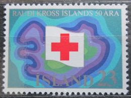 Poštová známka Island 1975 Èervený kríž, 50. výroèie Mi# 509