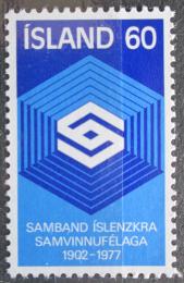 Poštová známka Island 1977 Spolek družstevníkù, 75. výroèie Mi# 525