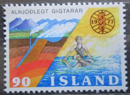 Poštová známka Island 1977 Boj proti revmatismu Mi# 526