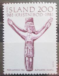 Poštová známka Island 1981 Christianizace, 1000. výroèie Mi# 573