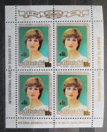 Poštovní známky Aitutaki 1981 Princezna Diana pøetisk Mi# 410 Bogen Kat 12€
