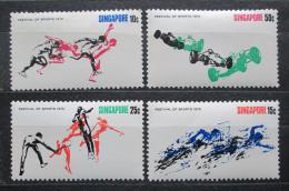 Poštové známky Singapur 1970 Šport TOP SET Mi# 122-25 Kat 14€