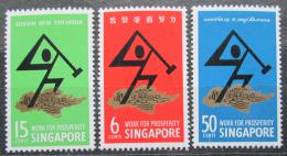 Poštové známky Singapur 1968 Práce pro blahobyt Mi# 83-85