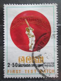 Poštová známka Srí Lanka 1982 Kriket Mi# 575 Kat 7€
