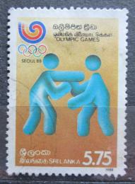 Poštová známka Srí Lanka 1988 LOH Soul, box Mi# 836