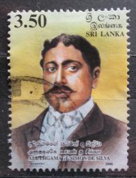 Poštová známka Srí Lanka 2000 Aluthgamage Simon da Silva, spisovatel Mi# 1275