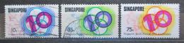 Poštové známky Singapur 1976 Festival mládeže Mi# 254-56