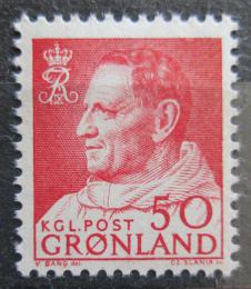 Poštová známka Grónsko 1965 Krá¾ Frederik IX. Mi# 65