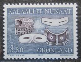 Poštová známka Grónsko 1987 Snìhové brýle Mi# 175