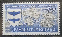 Poštová známka Grónsko 1992 Paamiut, 250. výroèie Mi# 225