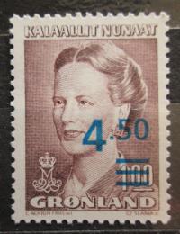 Poštová známka Grónsko 1996 Krá¾ovna Markéta II. pretlaè Mi# 282