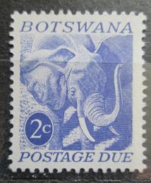 Poštová známka Botswana 1971 Slon africký, doplatná Mi# 5