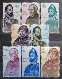 Poštové známky Španielsko 1965 Osobnosti v dìjinách Ameriky Mi# 1568-75