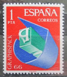 Poštová známka Španielsko 1966 Mezinárodní výstava grafiky Mi# 1597